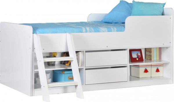 Felix White Children's Low Sleeper Bed by Wholesale Beds