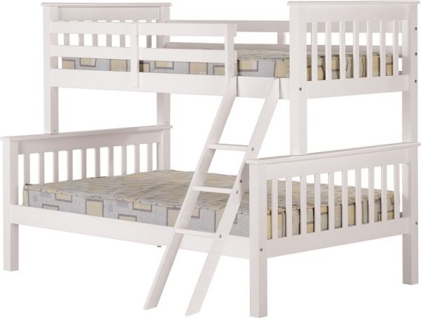 Neptune White Triple Sleeper Bunk Bed by Wholesale Beds