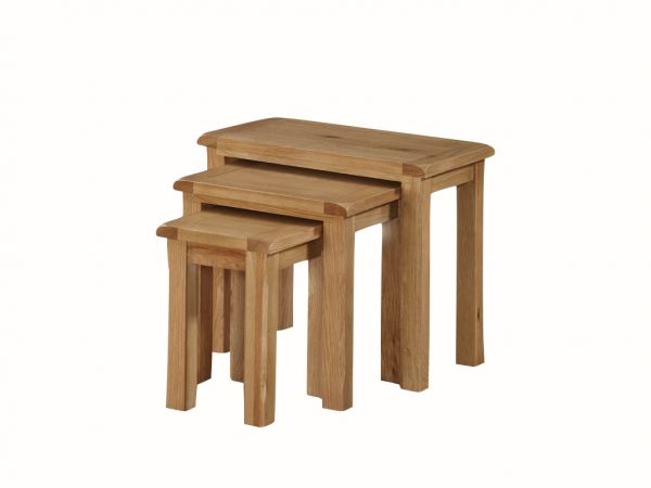 Kilmore Oak Nest of Tables by Annaghmore