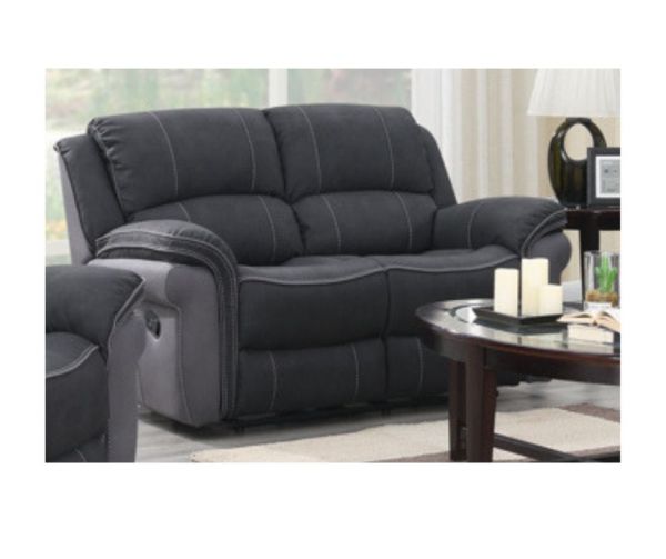 Kingston Charcoal Fusion Reclining 2-Seater Sofa by Annaghmore