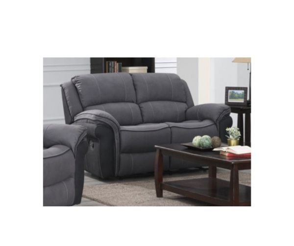 Kingston Grey Fusion Reclining 2-Seater Sofa by Annaghmore