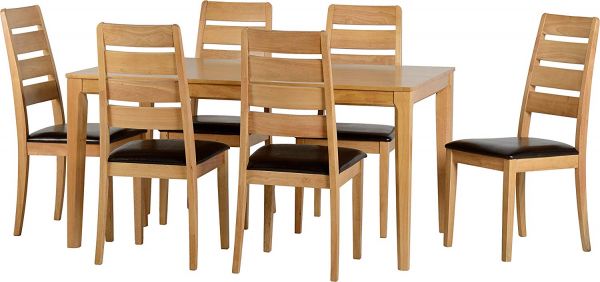 Logan 1+6 Dining Set by Wholesale Beds & Furniture