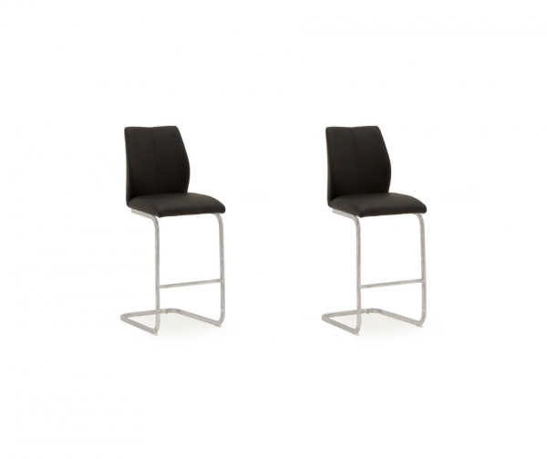 Pair of Elis Black Bar Chairs by Vida Living