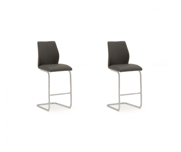 Pair of Elis Grey Bar Chairs by Vida Living