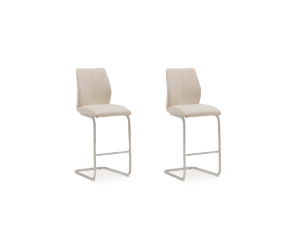 Pair of Elis Taupe Bar Chairs by Vida Living