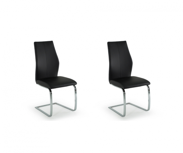 Pair of Elis Black Dining Chairs by Vida Living