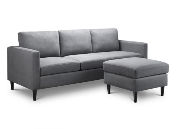 Marant Corner Sofa by Julian Bowen with Footstool