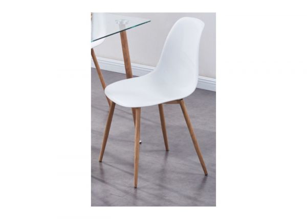 Milana Dining Chair in White by Annaghmore