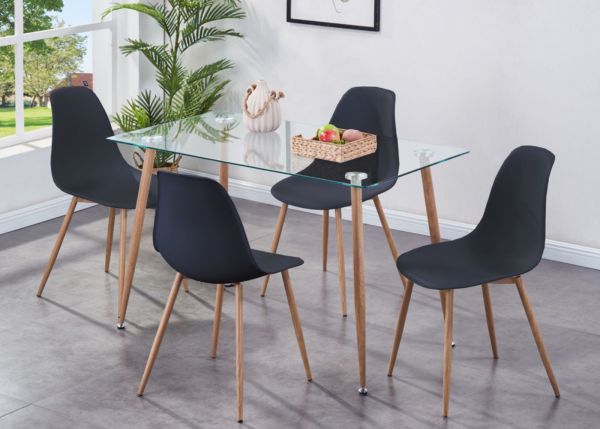 Milana Dining Range in Black by Annaghmore