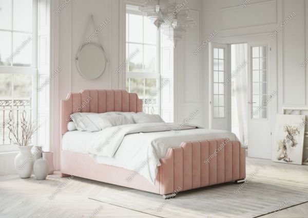 Manhattan Bed-Frame in Malia Clay Pink by SpringCraft