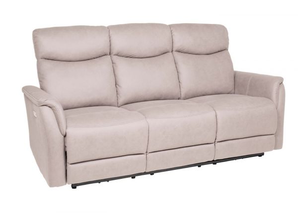 Mortimer Electric Reclining Sofa Range in Taupe by Vida Living 3 Seater