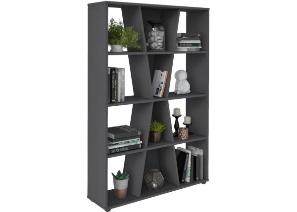 Naples Grey Medium Bookcase by Wholesale Beds