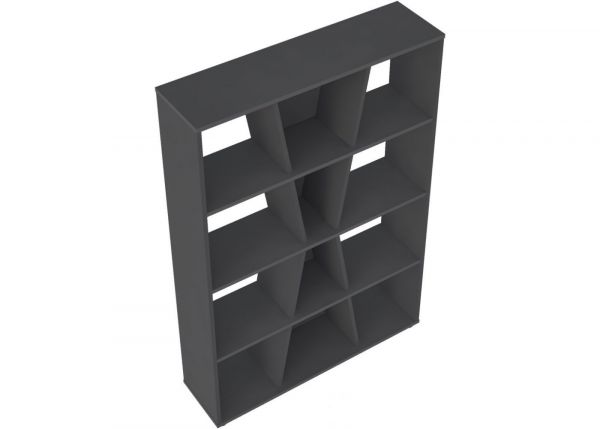 Naples Grey Medium Bookcase by Wholesale Beds Above