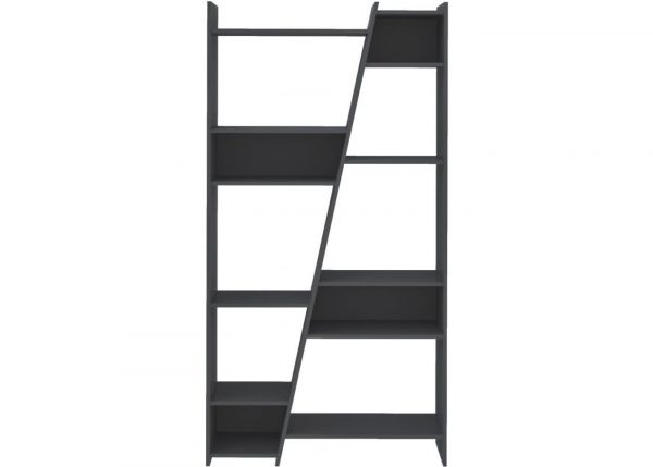 Naples Grey Tall Bookcase by Wholesale Beds Front