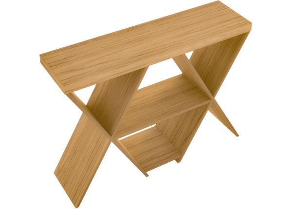 Naples Oak Effect Console Table by Wholesale Beds Above