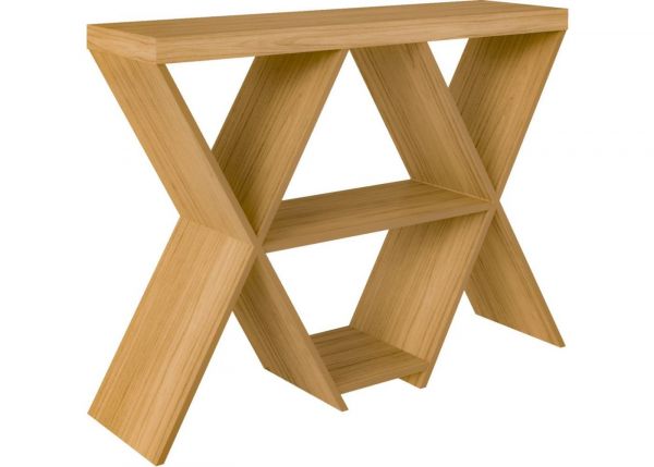 Naples Oak Effect Console Table by Wholesale Beds Angle