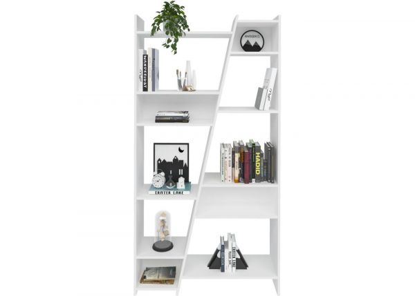 Naples White Tall Bookcase by Wholesale Beds