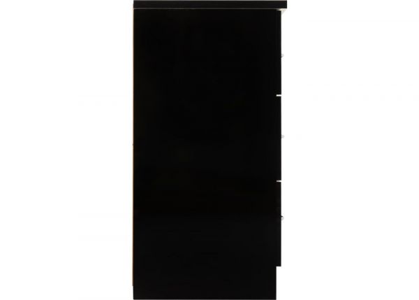 Nevada Black Gloss 6-Drawer Chest by Wholesale Beds Side