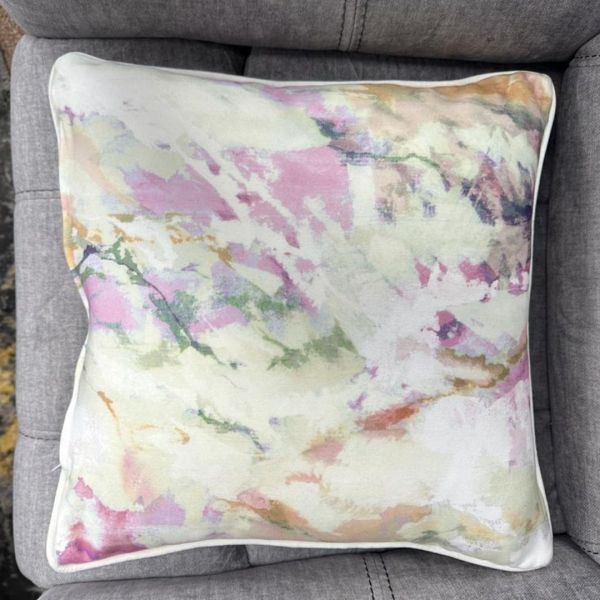 Pink Abstract Cushion