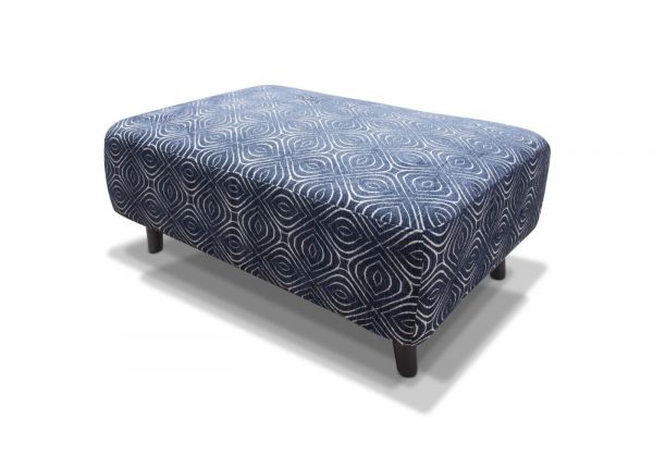 Poppy Footstool  in Navy by Sofahouse