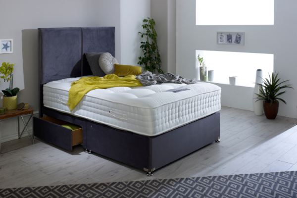 Premier Pocket 2000 5ft (King-Size) Bed Set by Dura Beds