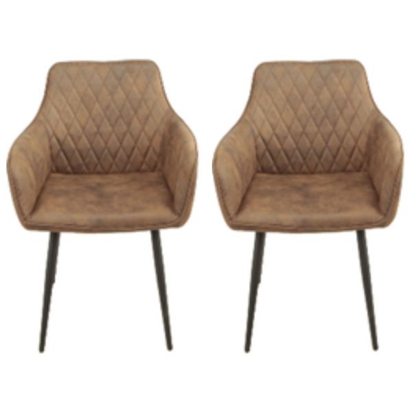 Pair of Primo Brown Dining Chairs