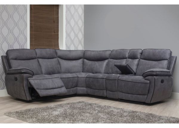 Lotus Fabric RHF Corner Sofa by SofaHouse - Charcoal
