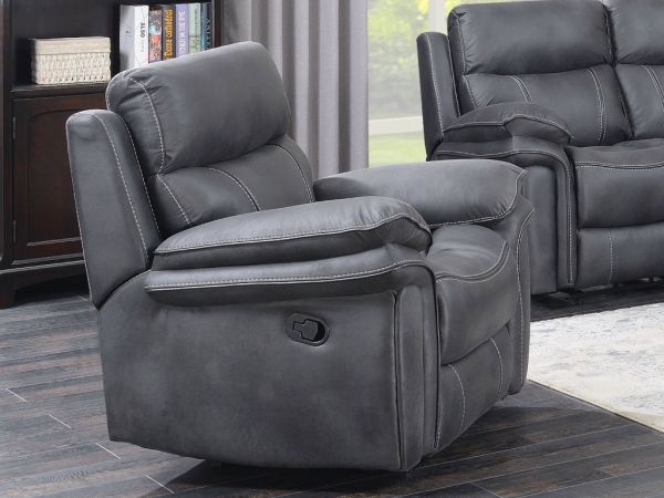 Richmond Charcoal Grey Reclining Armchair by Annaghmore Agencies