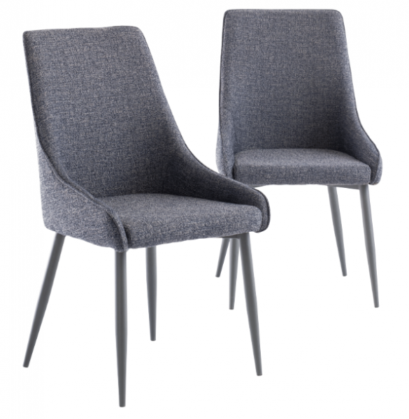 Rimella 1.20m Round Dining Table and a Set of 4 Grey/Blue Rimella Dining Chairs