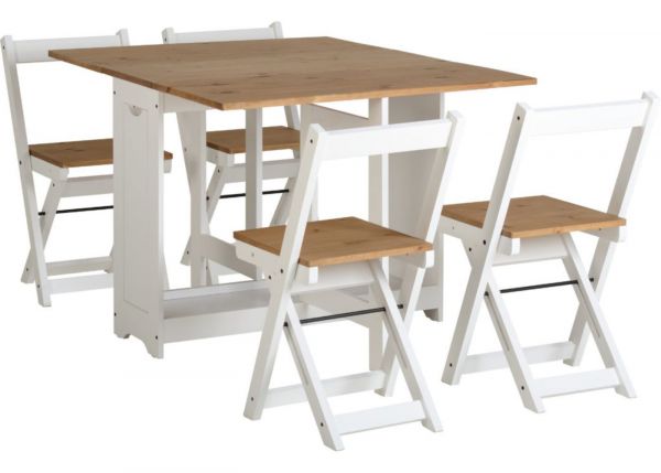 Santos White Butterfly Dining Set by Wholesale Beds