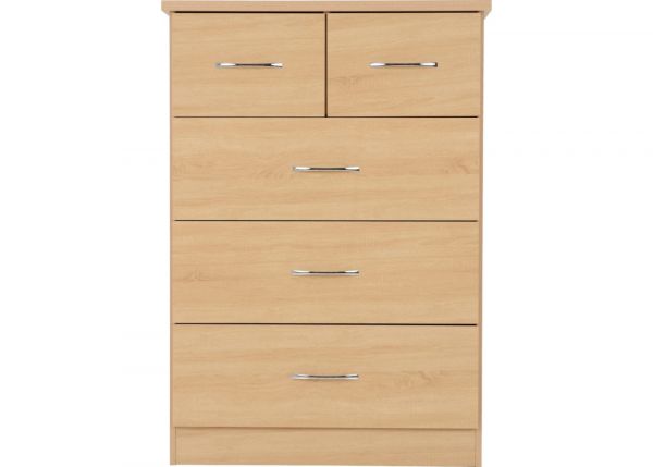 Nevada Sonoma Oak Effect 2-Over-3-Drawer Chest by Wholesale Beds & Furniture
