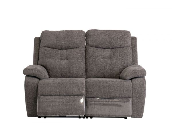 Solero Graphite Fabric Electric Reclining 2 Seater Sofa