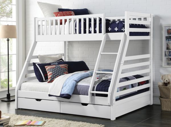 States White Triple Sleeper Bed by Sweet Dreams Room Image