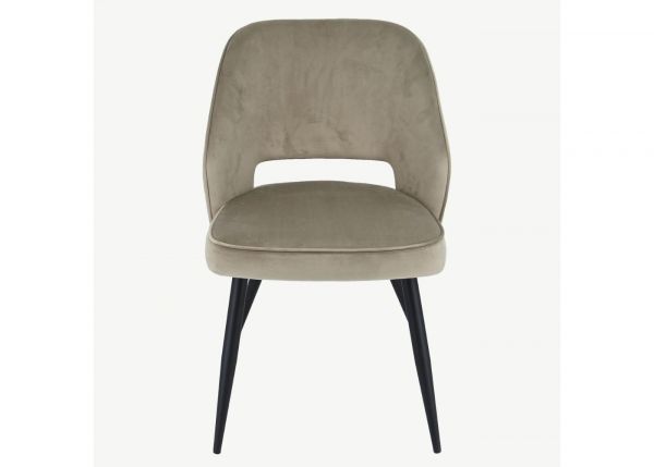 Sutton Mink Velvet Dining Chair by Balmoral
Front