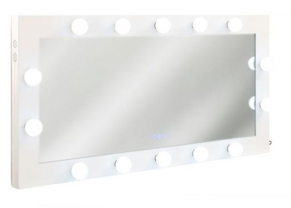 Hollywood Bluetooth White Tabletop Mirror 