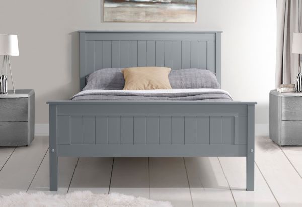Taurus Grey Bedframe with High Footend Range by Limelight