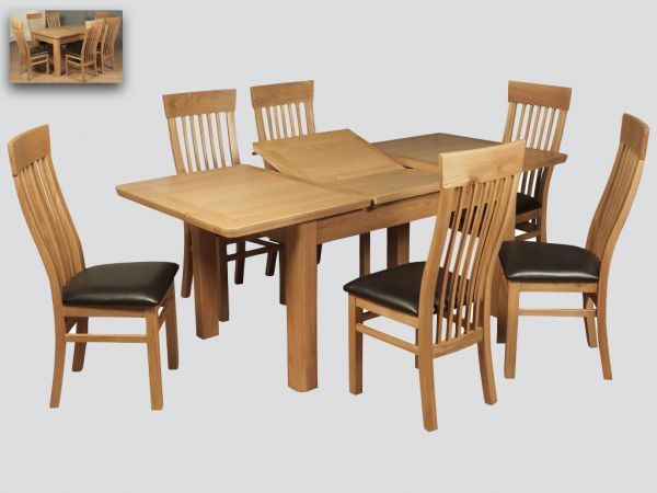 Treviso 140cm Butterfly Extension Dining Range by Annaghmore