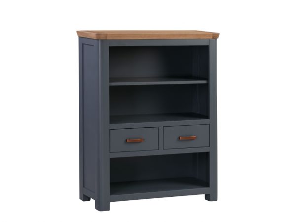Treviso Midnight Blue Low Bookcase by Annaghmore 