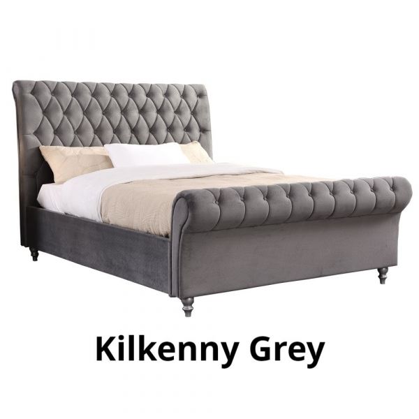 Kilkenny Grey 4ft6 Double Bedframe by GIE 