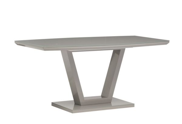 Venosa Grey High Gloss Glass Top Dining Table