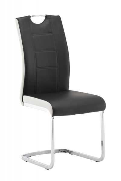 Venosa Black / White Grey Dining Chairs 