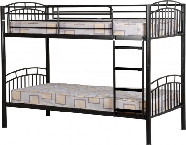 Ventura Black 3' Bunk Bed by Wholesale Beds & Furniture