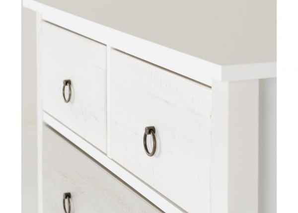 Vermont 2-Over-3-Drawer Chest by Wholesale Beds Top