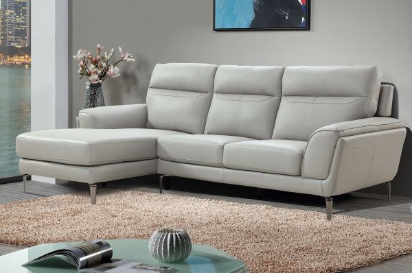 Vitalia LHF Corner Sofa in Grey by Vida Living Room