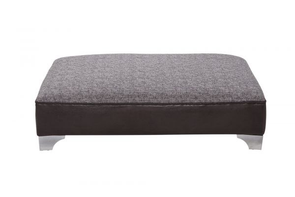 Wave Como Charcoal/ Colorado Black Footstool by Red Rose 
