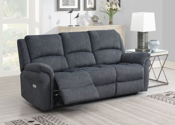Wentworth Grey Electric Reclining 3 Seater