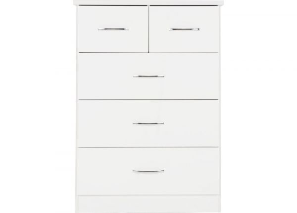 Nevada White Gloss 4 Piece Bedroom Furniture Set inc. Mirrored Robe by Wholesale Beds & Furniture